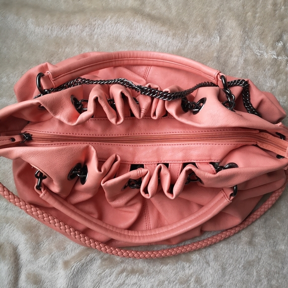 Justfab Peach Shoulder Bag - Picture 6 of 12